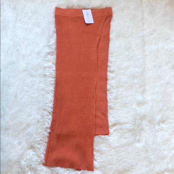 SOLD! Ronny Kobo NWT orange sol rib wrap skirt ☀️ - Picture 4 of 7